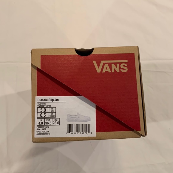 White Vans size womens 6.5 - Picture 4 of 4